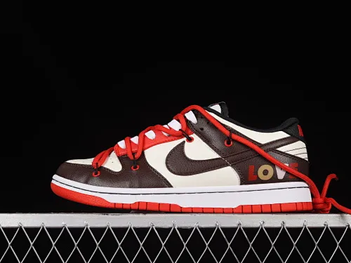 All categories Nk SB Dunk series Nk SB Dunk Low low-top sneakers Nk Dunk Low Valentine's Day LOVE customized version of deconstructed strap casual sneakers DD3363-100